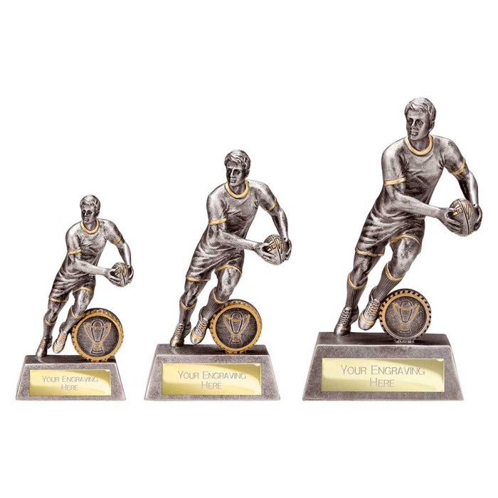 STORMER MALE RUGBY AWARD - 3 SIZES - 13CM - 19CM